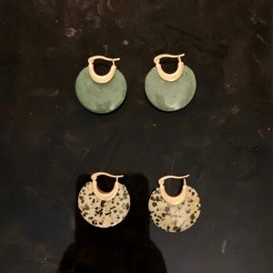 Anthropologie Amalie Oval Hugger Hoops